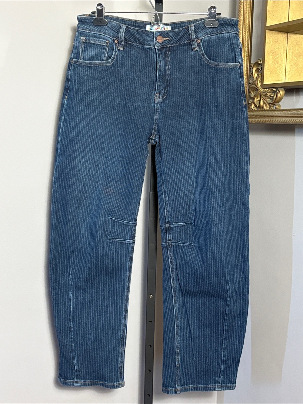 Freckled Poppy x Risen Size 9 / 29 High Rise Slouchy Corded Barrel Jeans